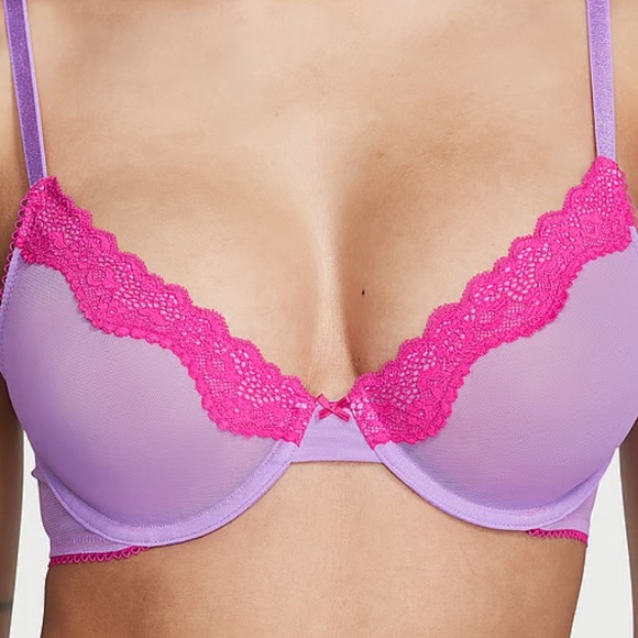 WOW* SALE* NEW*Victoria’s Secret Pink/Purple Bra & Panty Set SALE 38dd - Picture 6 of 6